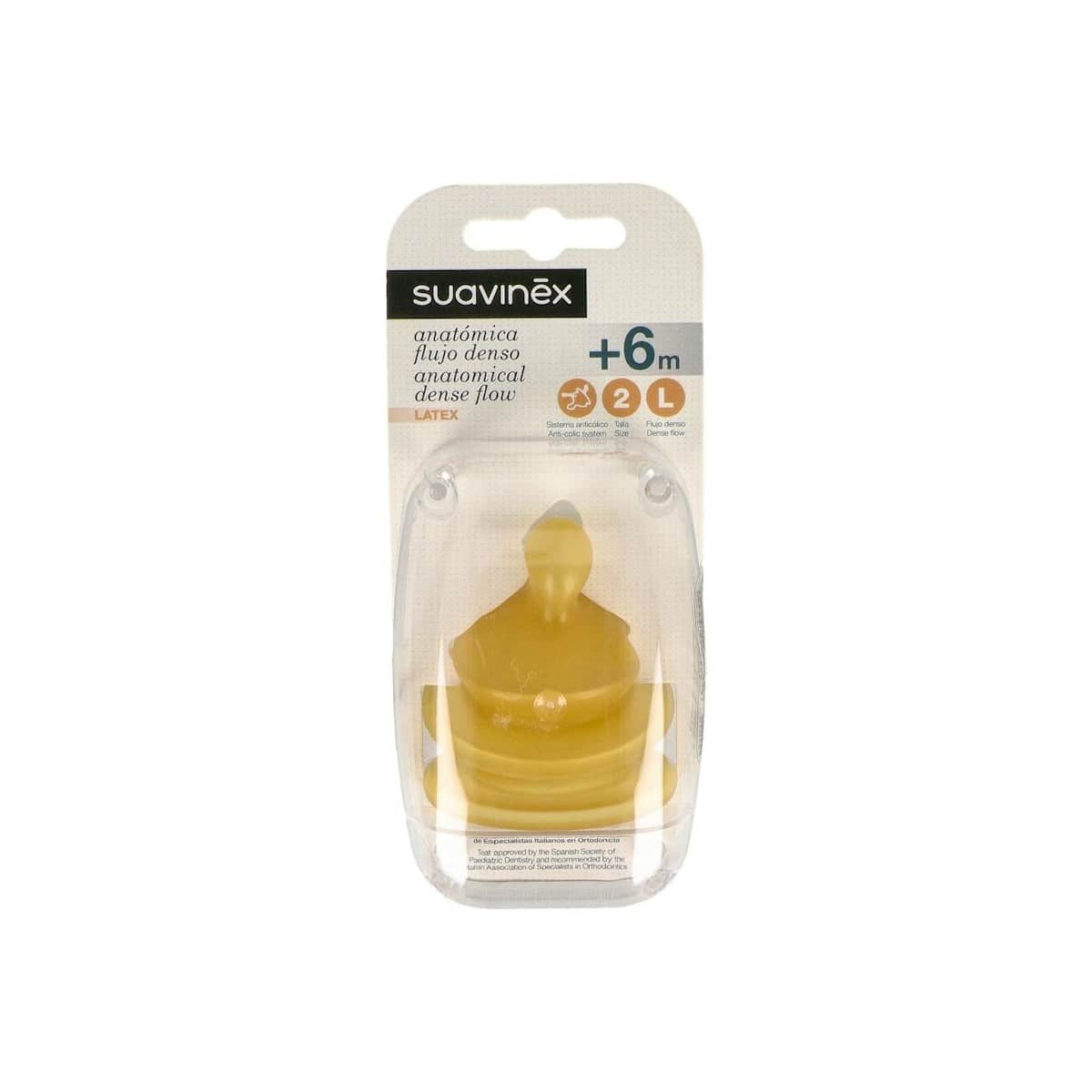 Suavinex Tetina Anatómica Flujo Denso +6 Meses