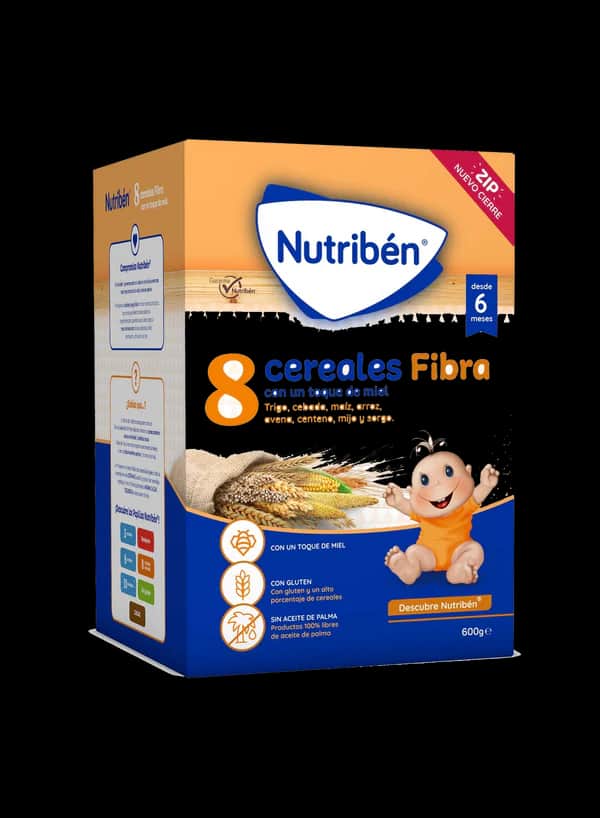 Nutriben 8 Cereales Miel y Fibra 600g