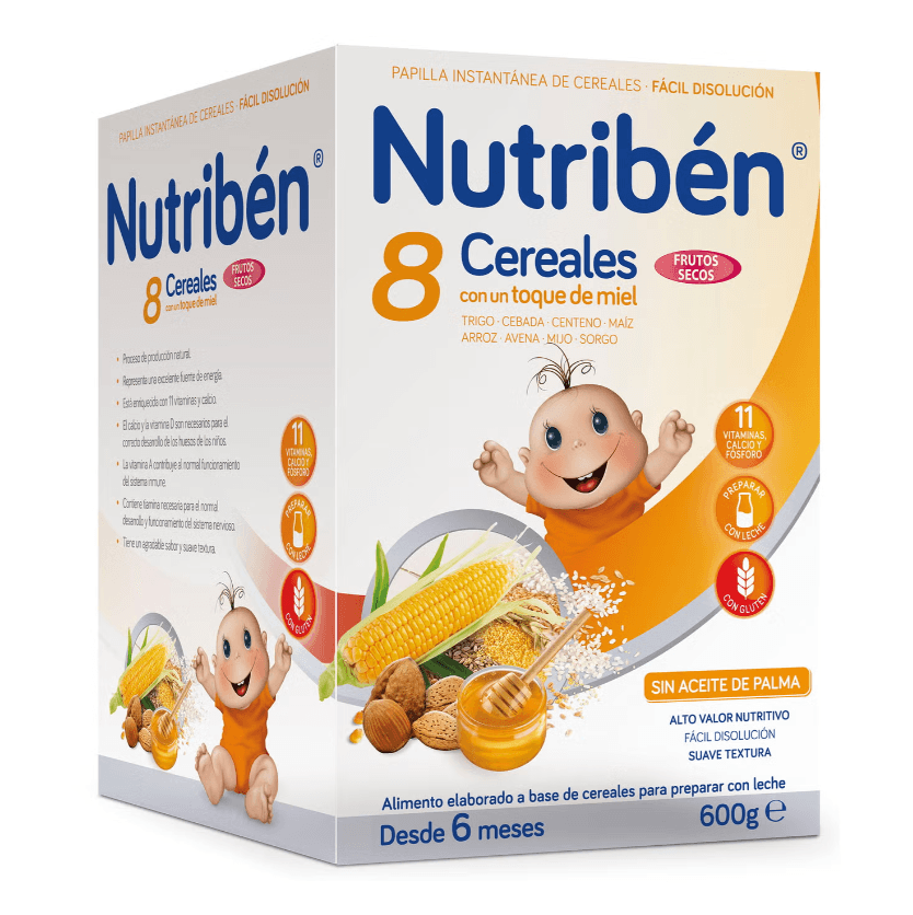Nutribén 8 Cereales y Miel Frutos Secos 600g
